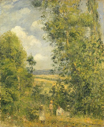 Un riposo nel prato, 1878 da Camille Jacob Pissarro